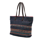 Embroidered Denim Tote